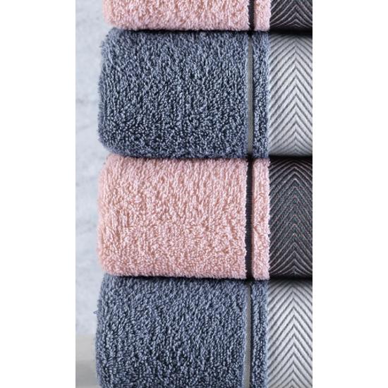 50x85 Набор полотенец Mila из 100% хлопка, 4 шт.