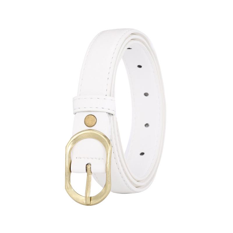 Женский овальный джинсовый ремень с японской пряжкой, декоративный тонкий ремень, 5 цветов