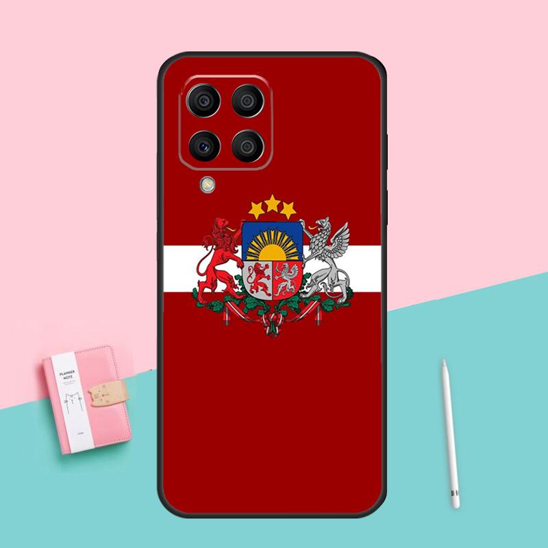 Флаг Латвии Для Samsung Galaxy M16 M31 M21 M33 M53 M13 M12 M32 M52 M11 M35 M55 M15 M14 M34 M54 M06 Чехол