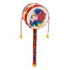 Kisangel Monkey Drum Chinese Rattle Drum Traditional Wooden Baby Rattle Toy Handheld Rattle for Baby Soothing Toy