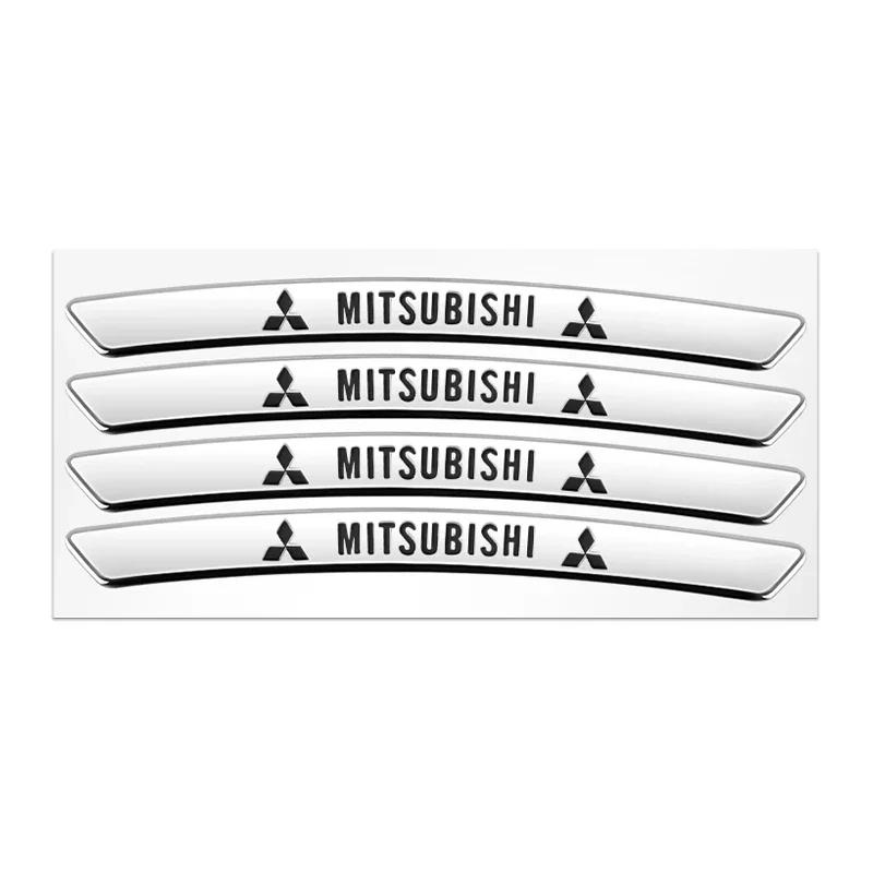 Алюминиевая Наклейка Значок Декорация На Диски Колес Для Mitsubishi Ralliart Lancer Outlander Pajero ASX Galant