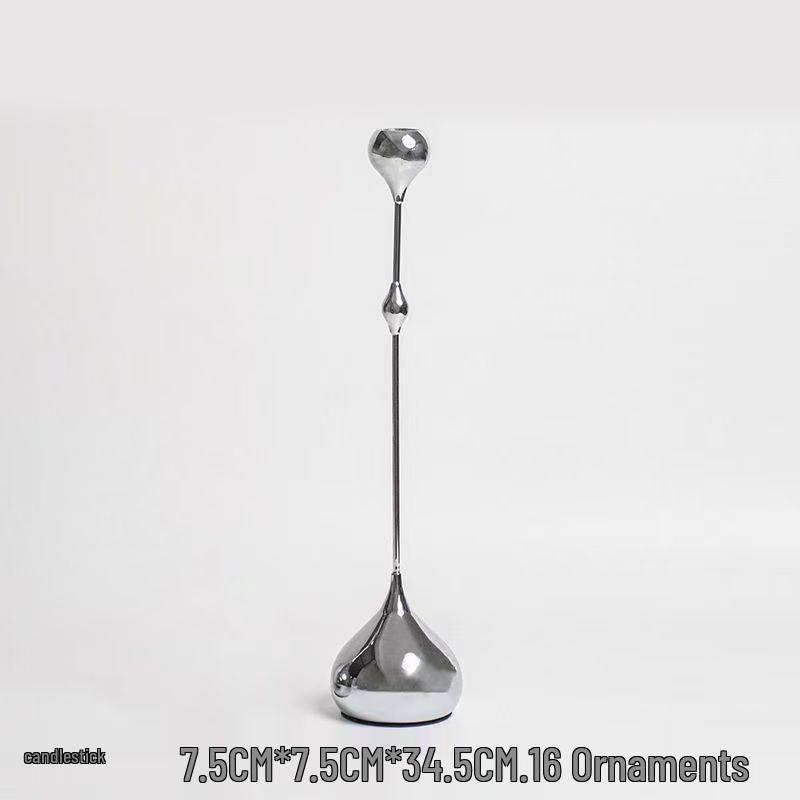 Романтичный серебряный подсвечник в форме капли воды для свадеб и фестивалей