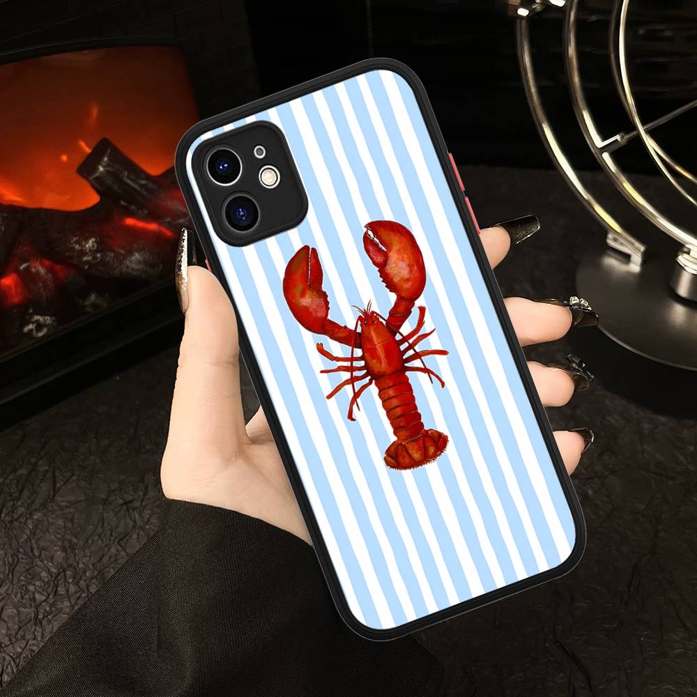 Чехол для телефона 'Сардины' матовый прозрачный для IPhone Case 16 15 14 13 12 11 Pro Max X XS Max Plus