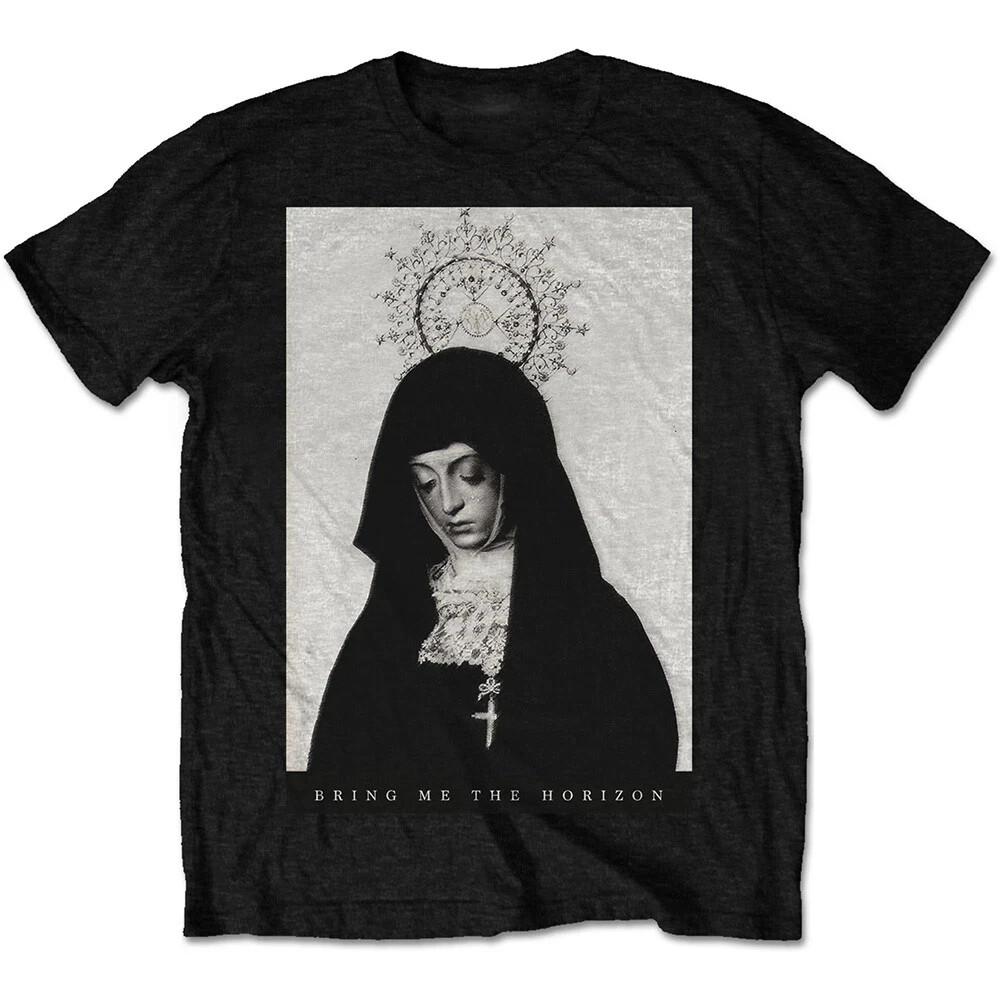 РЕДКИЙ! Винтажная квадратная футболка Bring Me The Horizon с изображением монахини, размер на выбор, ХИТ НОВИНКА, унисекс