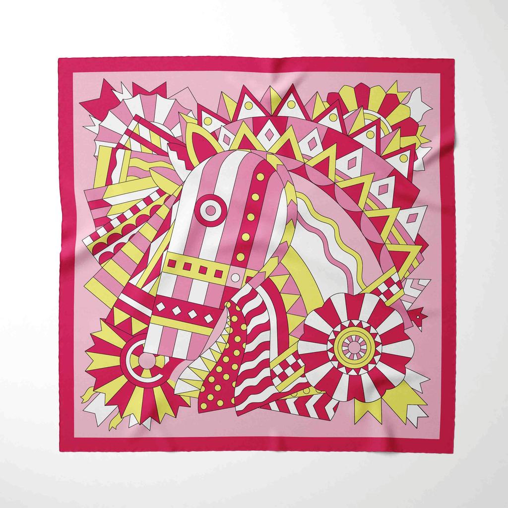 Роскошный дизайн 70*70 см шелковый квадратный платок с принтом лошади женский мягкий атласный ободок для волос шейный платок хиджаб повязка на голову фуляр подарок