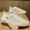 Fashion Men's Spring New Casual Shoes Outdoor low cut lace up shoe Comfortable non slip Male shoes Fashion breathable board shoes Homme