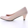 Женские туфли-лодочки телесного цвета, женская обувь с неглубоким носком, модная офисная обувь для свадебной вечеринки, женские туфли на низком каблуке, женская осень