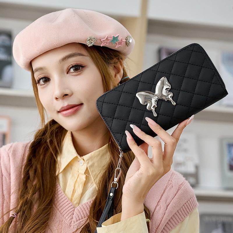 Lingge кошелек для нескольких карт, милый и симпатичный, оптовая продажа, женская сумка-бабочка, маленькая сумка из металла