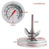 50-500C Steel BBQ Barbecue Smoker Grill Thermometer Temperature Gauge