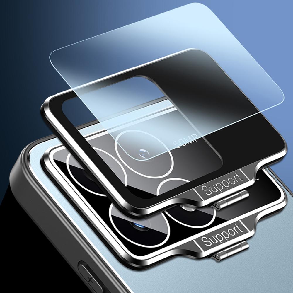 For Xiaomi Poco F6 Pro 5G/Redmi K70 5G/K70 Pro 5G Case with Lens Kickstand Shockproof PC+TPU Phone Cover