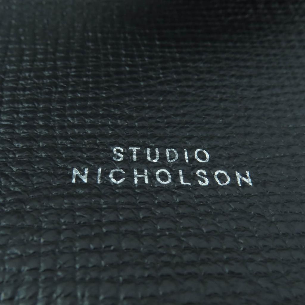 Excellent STUDIO NICHOLSON Tote Bag DOUBLET TYPE2 PALMELLATO black leather Women Used