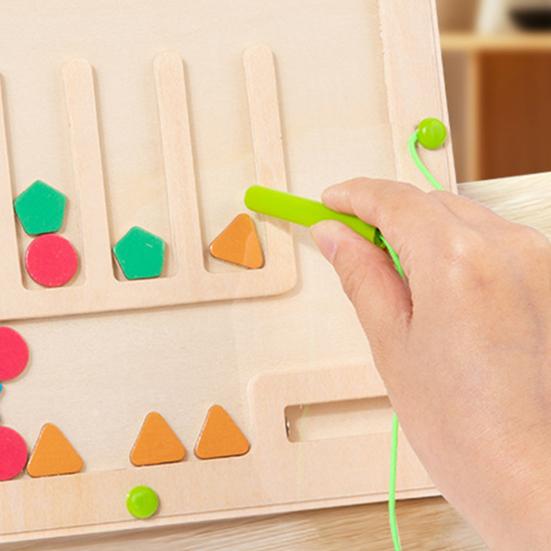 Магнитная головоломка-лабиринт Настольная игра Цвет Форма Сортировка Счет Сопоставление Мелкая моторика