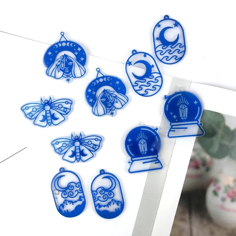 28 Pcs Multiple Styles Geometry Earrings Silicone Molds Suitable for Epoxy Diy Crafts Ornament Pendant Keychain Making