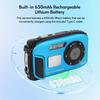 1080P Water Resistant Digital Camera 48MP Digital Video Camera 2.4 Inch IPS Screen Auto Focus 16X Digital Zoom Camera