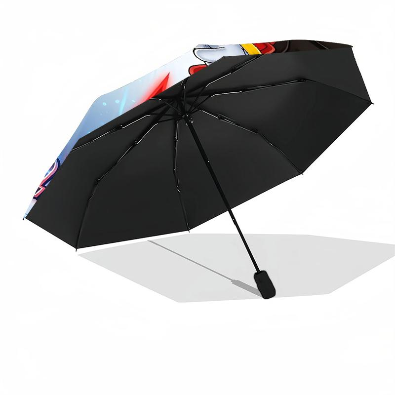 Custom Name Sonic Theme Automatic Umbrella, Lightweight & Portable, 8 Rib, Perfect for Outdoor Travel, Birthdays, Christmas, Gifts.