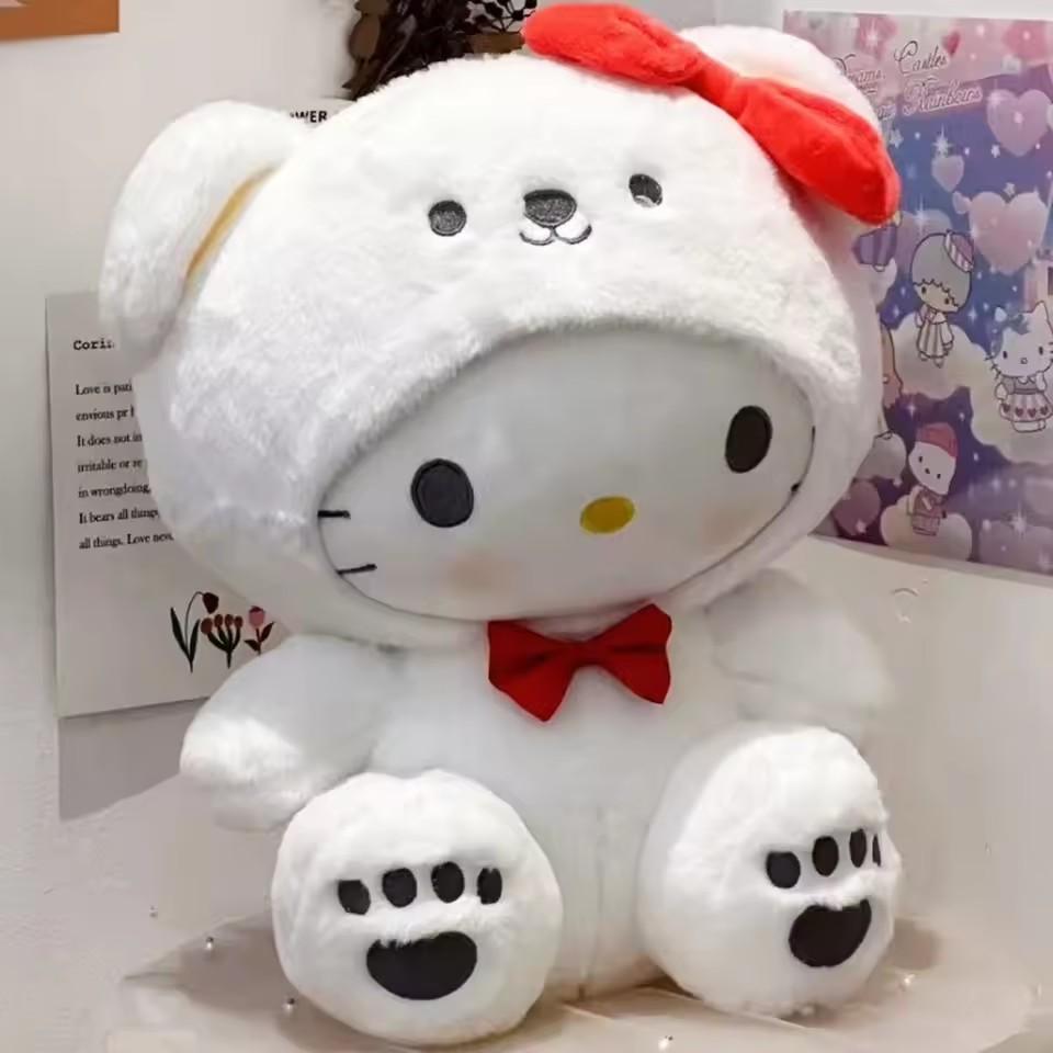 25cm Sanrio Kuromi Mymelody Cinnamorol Kawaii Anime Plush Toys Soft Stuffed Doll Plushie Pillow Xmas Gift Decor