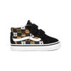 Vans Sk8 Animal Checkerboard Mid-Top Walker Shoes Black Baby Shoes VN0A348J0GN
