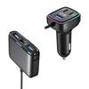 Автомобильное USB-зарядное устройство с несколькими портами, USB-C, 6 портов, адаптер для зарядки телефона в машине с дисплеем напряжения 1,5 м / 4,92 фута