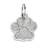 Cat Dog Paw Print Pet Glitter Pendant Anti-Lost Pet Collar Tag Pendant Dog Cat Tags  Cats