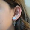 European and American Cute Rain Cloud Earrings Dripping Oil Earrings Tassel Earrings