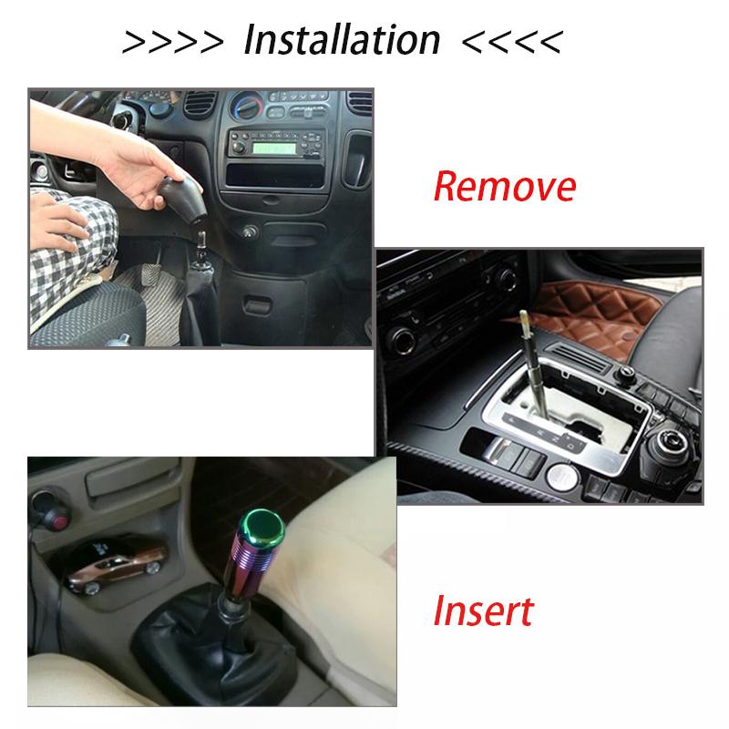 Головка переключения передач автомобиля из алюминиевого сплава 8,5 см(3,34 дюйма) Крутящий момент переключения передач автомобиля Головка переключения передач автомобиля Внутренняя модификация автомобиля Головка джойстика рукоятки переключения передач