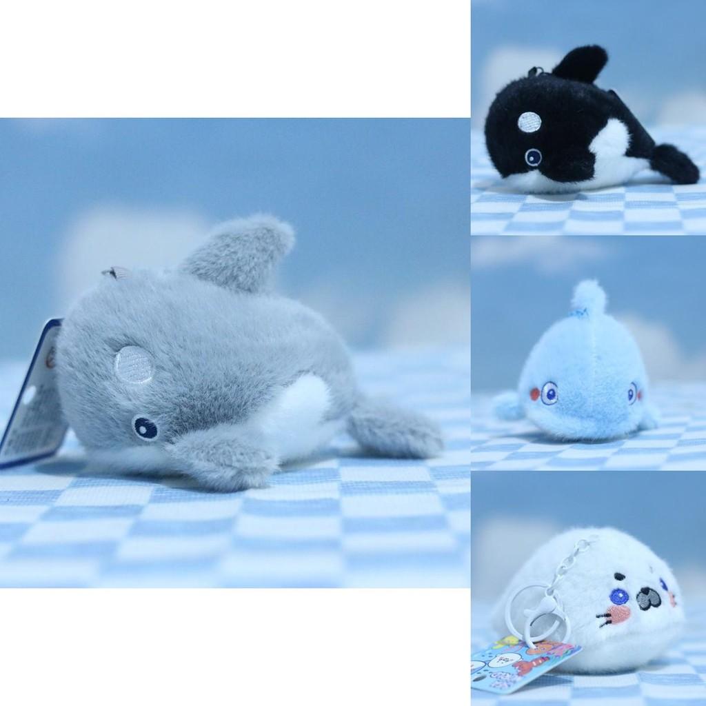 Очаровательный плюшевый брелок с морскими животными, с милыми дизайнами акулы, дельфина и тюленя