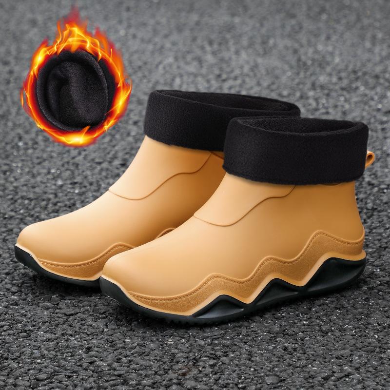 Зима Осень Весна Лето Теплый Мех Дождевая Обувь Мужчины Женщины Противоскользящая Износостойкая Дождевая Вода Забродные Рыбацкие Сапоги
