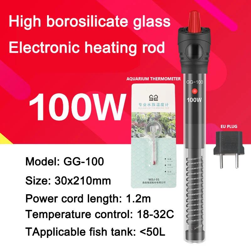 Aquariums Submersible Heater Display Digital Fish Tank Heating Rod With thermometer Constant Temperature Control 220-240V