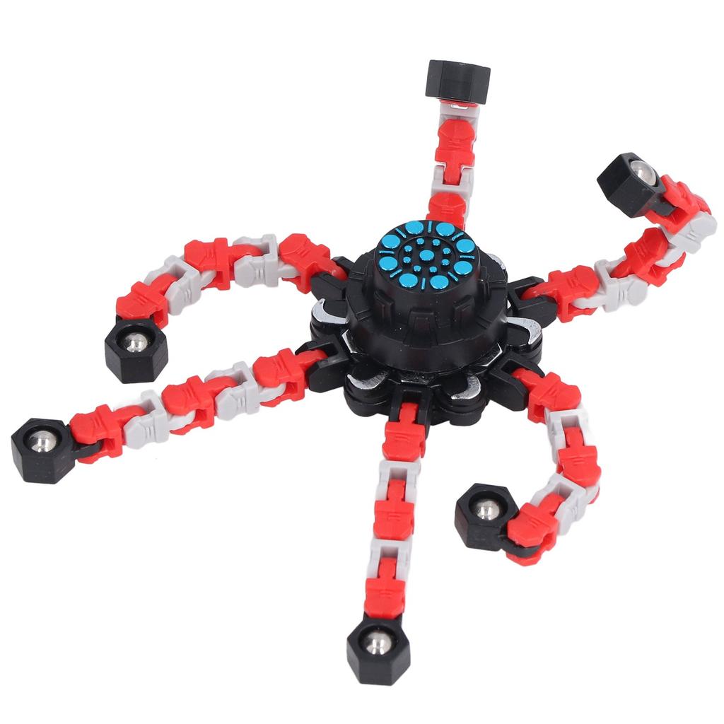 DIY Transformable Fingertip Toy Twisted Deformed Mechanical Stress Relief Toy for Kids AdultsRed