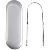 Stainless Steel Tongue Scraper Cleaner Fresh Breath Keeper Oral Hygiene with Box
