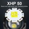 Самый мощный светодиодный фонарь XHP50 18650 Перезаряжаемый USB Фонарик Фонарики Высокая мощность Дальнобойный Тактический фонарь