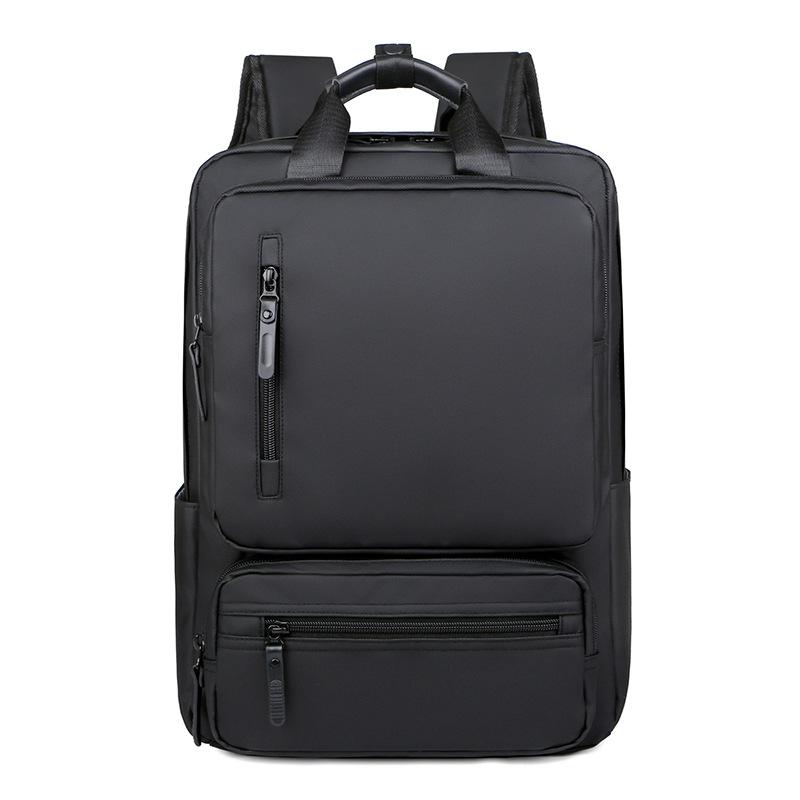 TS JYL laptop bag,Leather Backpack Men Laptop Bag 16 Inch Multi-Layer Business School Bag