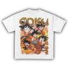 Футболка с принтом аниме Dragon Ball Kid Goku, Детская унисекс, 100% хлопок, с коротким рукавом, Уличная одежда, Женская и мужская футболка