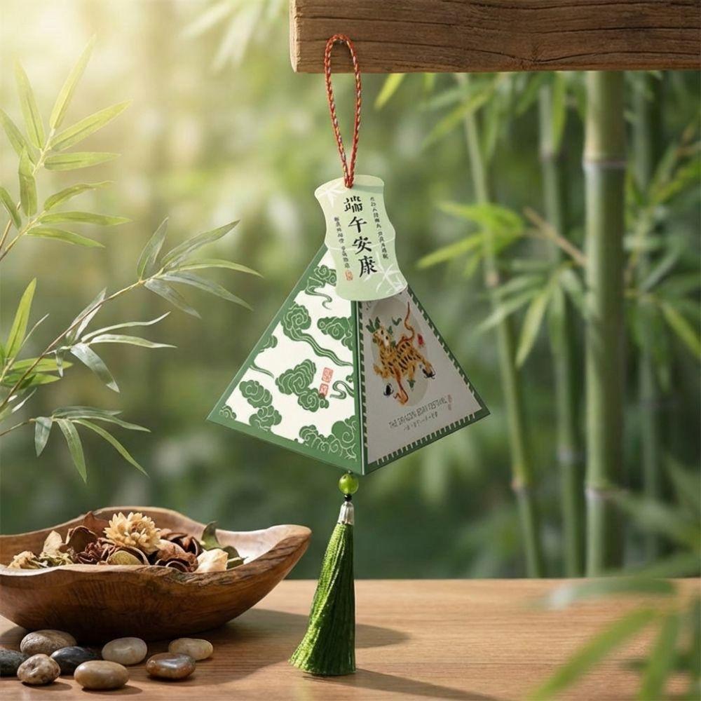 10Pcs Traditional Zongzi Packaging Box Thickened Single Zongzi Container Gift Giving