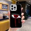Чехол для телефона с аниме-глазами для iPhone 17 16 15 14 13 12 11 Air Pro Max Plus Желейный Двухслойный Белый Чехол