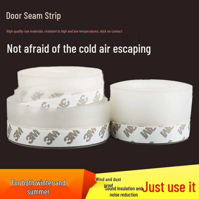 Самоклеящаяся силиконовая изоляционная лента для дверей и окон, многоцветная, звуконепроницаемая и ветронепродуваемая