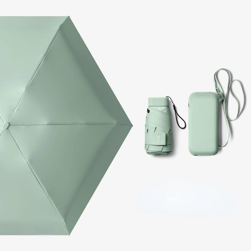 Portable Umbrella Sun Rain Women Lightweight Folding Sun Umbrella Mini Umbrella Small Size Easily Store Parasol