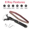 Grinder to Sander Attachment, Angle Grinder to Belt Sander Converter Kit, Woodworking Sander Conversion Kit for 100 125