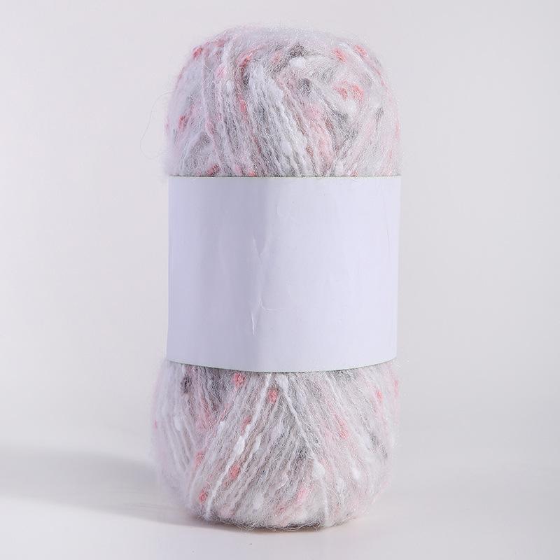 Цветная мохеровая пряжа ручной работы для самостоятельного изготовления шарфов, шапок, сумок и кукол