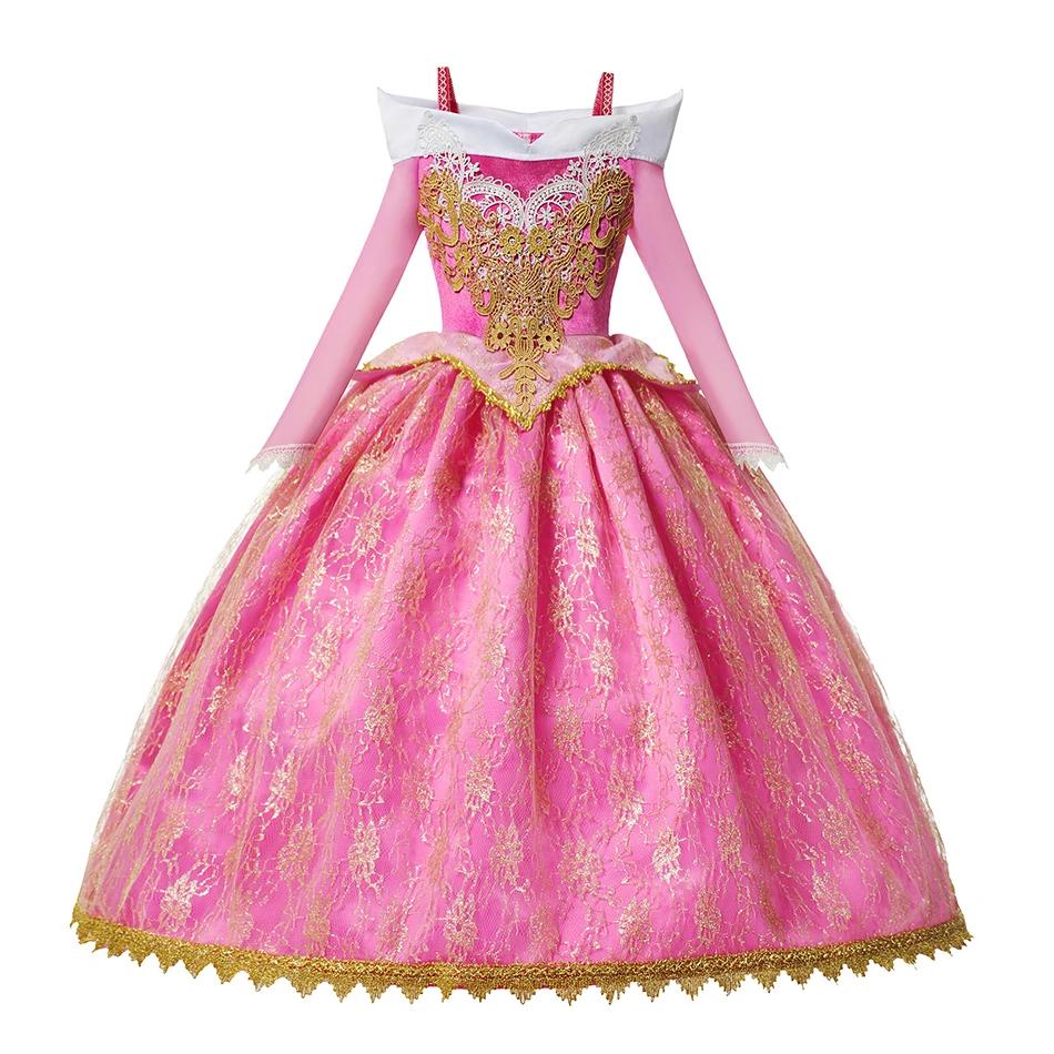 New Princess Costume Girls Party Role Paly Dress Up Halloween Costumes Princess Dress Children Party Cosplay Dress with Accessories