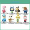 Очаровательный набор фигурок Animal Crossing 8 шт. для украшения торта и сада