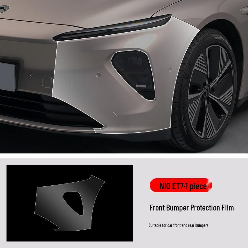 NIO ET7 Pre-Cut Invisible TPU Car Wrap for Front & Rear Bumpers - Anti-Scratch Protection Film