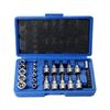 YWHWLX Торцевая головка Torx, Биты Torx для винтов со звездочкой Torx, Специальный инструмент с ящиком для хранения, Набор из 29 предметов E&T, Цветок, Звезда, 1/4", 3/8", 1/2", Головки,