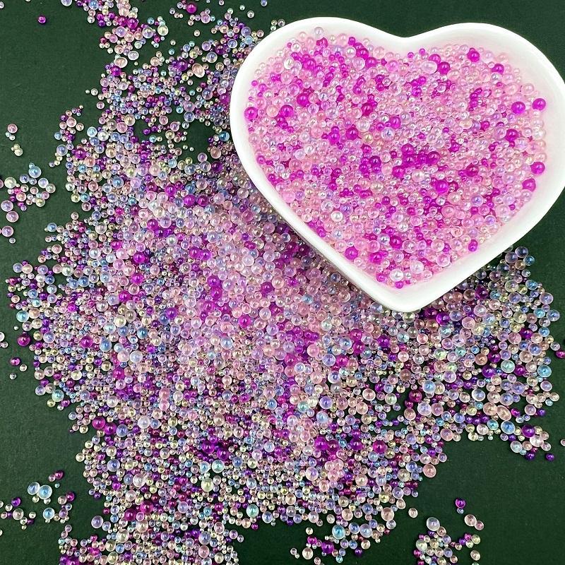Креативные смешанные цвета смешанные характеристики 50 г/упак. Непористые пузырьковые бусины Волшебный цвет Прозрачные стеклянные бусины-сферы DIY Ювелирные аксессуары Пузырьковые бусины