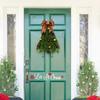 Christmas Door Wreath Realistic Rustic Tree Shaped Garland Front Door Wreath Decoration For Wall Indoor Porch Garage Window