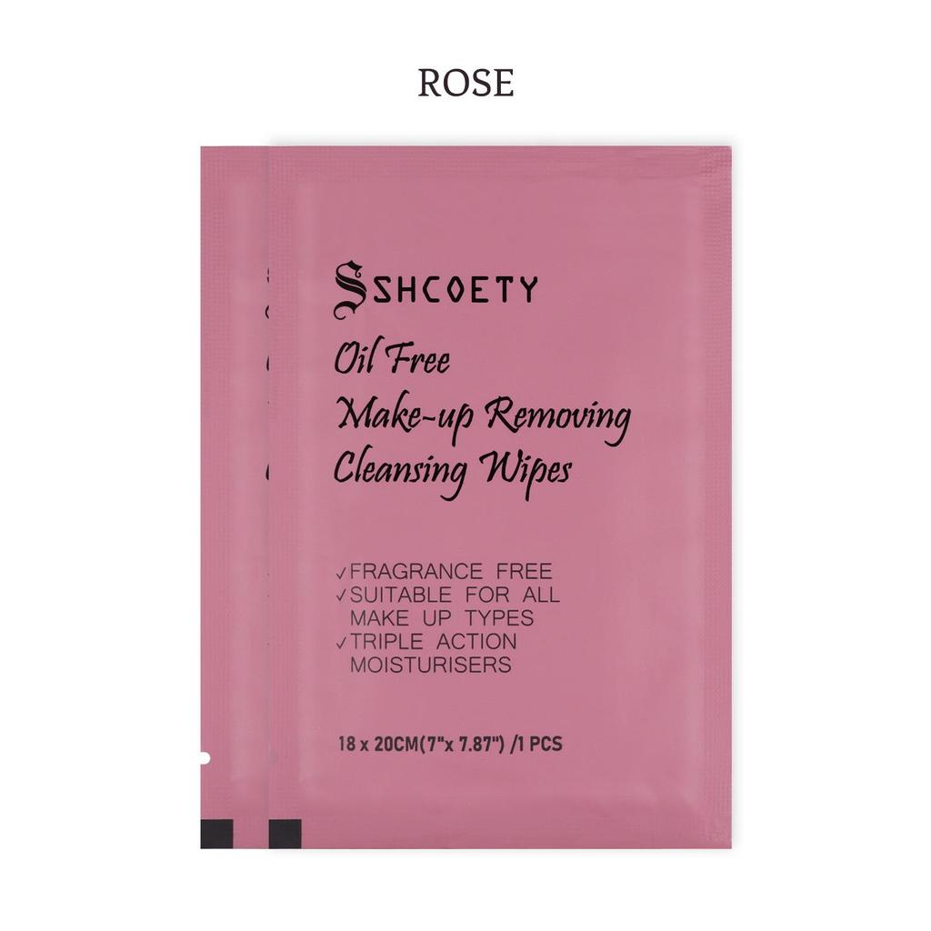 SHCOETY 10-Pack Makeup Remover Wipes: Individually Wrapped, Gentle Deep Clean for Face.