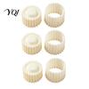 Home Baking Gadgets 2-in-1 Round Mooncake Mold, Double Ended Pastry Press with Scallop And Handheld Cookie Stamper Spiral Embossing for DIY