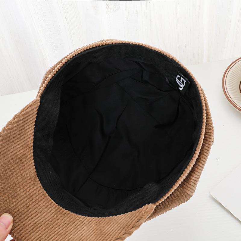 Вельветовые шапки для женщин, винтажная корейская восьмиугольная шляпа, литературный берет для отдыха, элегантная простая теплая шляпа художника, модная