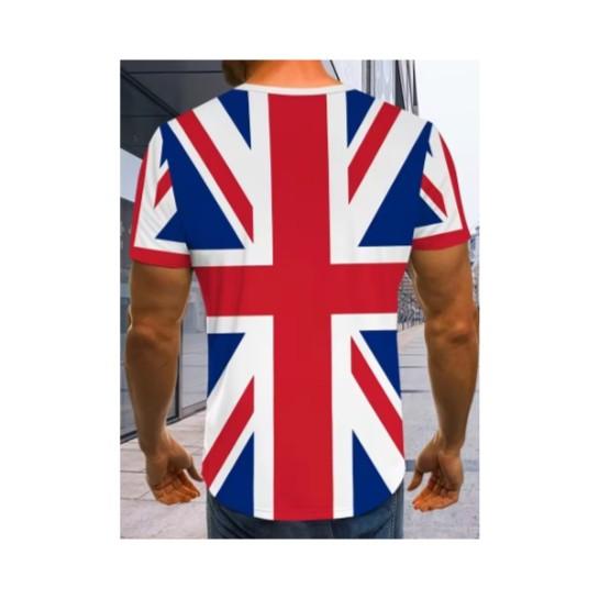 Muay Thai MMA Boxing T-shirt UK United Kingdom England British Britain Flag National Print 3D Training Unisex Quick Dry Fitness Gym Workout Sport