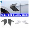 Side Door Body Leaf Board Panel Decoration Cover Trim For BYD Seal EV   2024 Chrome / Carbon Fiber Look Car Accessories